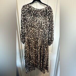 Lane Bryant Leopard Print Midi dress
